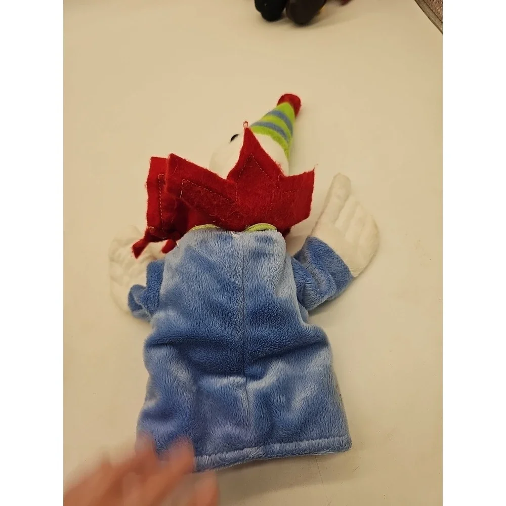 RESTORATION HARDWARE CLOWN DUCK HAND PUPPET PLUSH  COURT JESTER 10